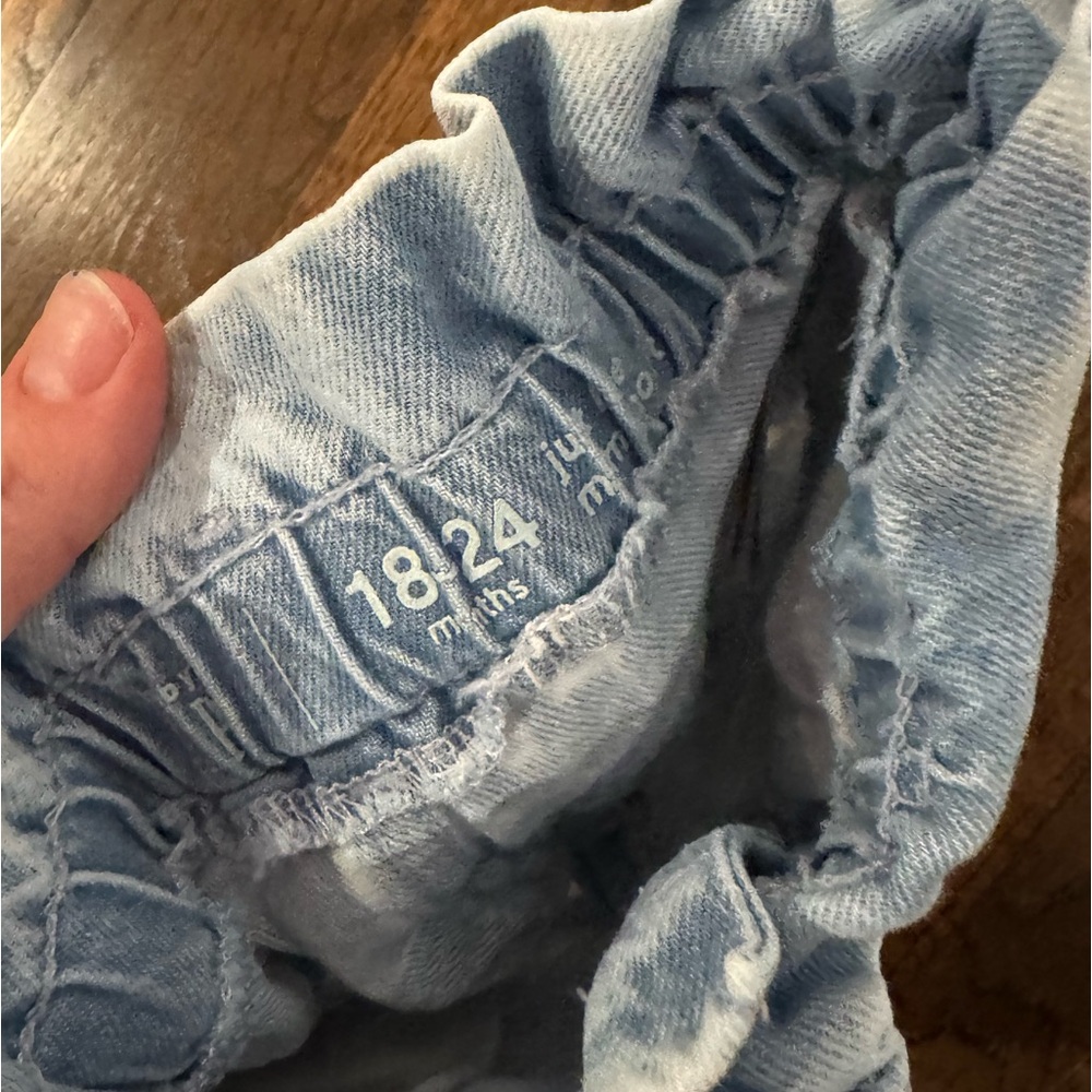 GAP Dark Wash Just Like Mom Denim Jean Shorts Jeans Cut Offs High Girls Toddler - Picture 5 of 5